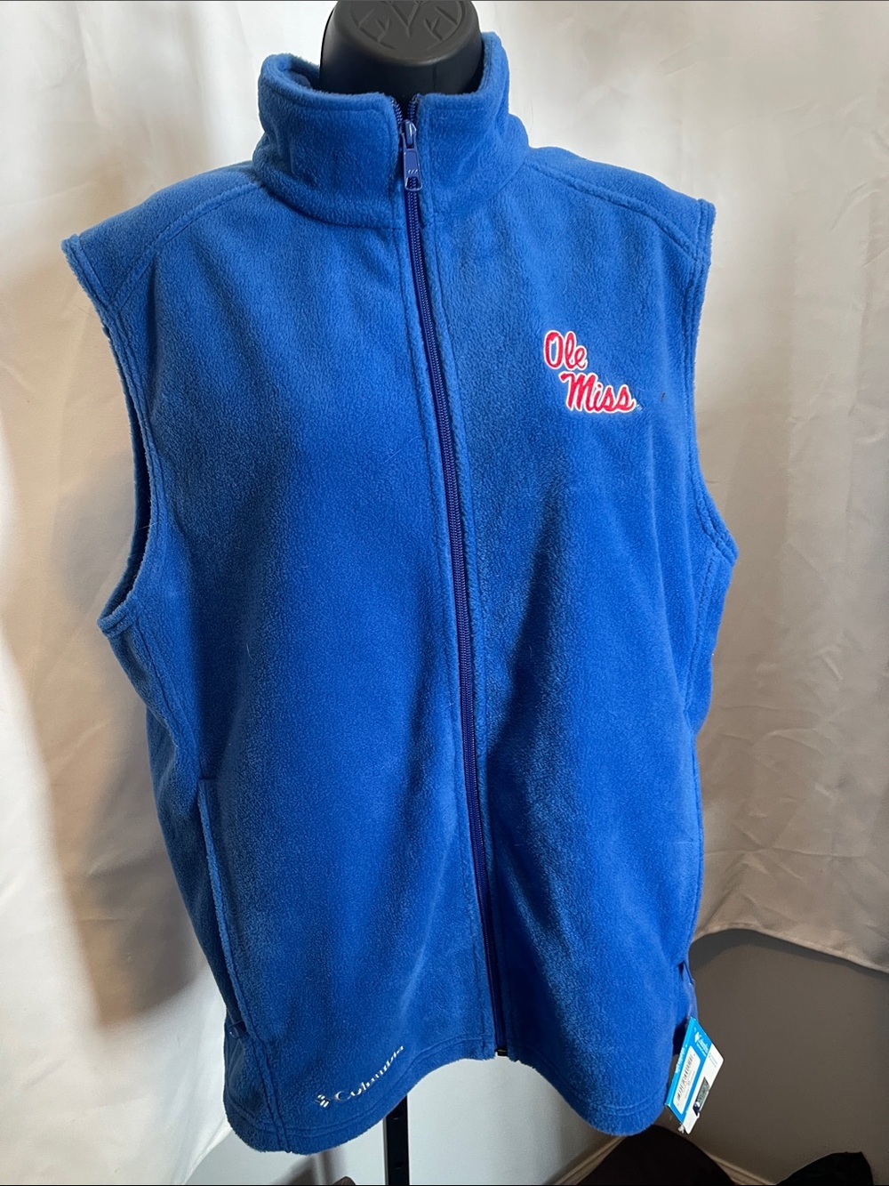 Ole Miss Blue Fleece Vest - Kids' Sleeveless Jacket